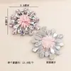 Atacado olho de cavalo gota d'água cristal de vidro diamante flor Flor adesivos termocolantes acessórios para gola de roupa bico de sapato acessórios de flor para sapato