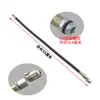 Inflador de Coche Boquilla Conector Manómetro de Presión de Aire Tubo Accesorios Pistola de Presión Tubo de Inflado de Neumáticos Cabezal de Inflado Tubo de Extensión para Pistola de Presión de Neumáticos