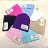 Gorro de Lana Callejero Frito Dulce Lindo Gorro Melón Popular en Internet para Hombres y Mujeres Otoño e Invierno Gorro Tejido Coreano Simple Gorro Tejido