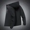 Chaqueta Cortavientos de una Sola Capa para Hombre de Primavera y Otoño para Exteriores, Rompevientos Casual Deportivo Delgado con Capucha, Ropa para Hombre de Comercio Exterior