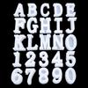 Triunfante diy cristal gota silicone molde letras maiúsculas inglês único pinyin pingente chaveiro
