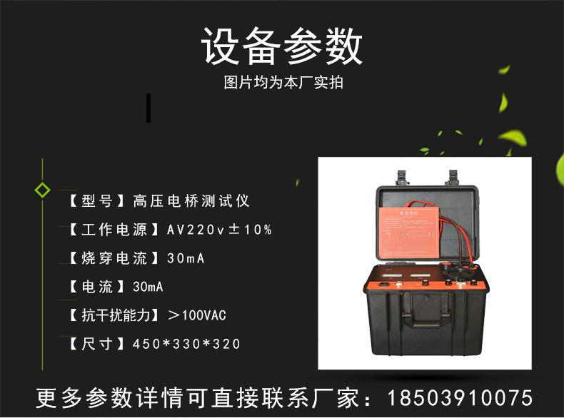 高压电桥故障测试仪 高精度测量烧穿故障点能力大型电企电缆修试 