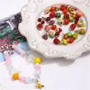 Lindo colgante de aleación de fruta fresa cereza uva Accesorios de material para joyería DIY Hecha a mano pendientes pulsera collar