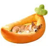 Cama Criativa de Cachorro Desenho Animado de Cenoura para Filhotes Pequenos e Médios, Teddy, Bichon, Lulu da Pomerânia Tapete de Cama para Pet, Cama de Gato, Cama de Cachorro