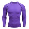 Ropa de fitness para hombre, mallas PRO para entrenamiento, deportes, running, baloncesto, base, secado rápido, absorbente del sudor, alta elasticidad, camiseta de manga larga