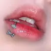 Rosca Interna Hueso Garra de Gato Uña de Labio Anillo de Labio Colección Acero de Titanio Lindo Dulce Genial Hueso de Oreja Uña de Labio Joyería para Perforación