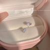 Pendientes pequeños de circonita de moda, sencillos, estilo frío, con aguja de plata, 2023, nuevos pendientes de viajero frecuente para mujer.