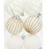 Bolas de Natal Transfronteiriças 6cm Veludo Vinho Tinto 6 Peças Enfeites de Pendurar Decorações Pintadas para Árvore de Natal Decoração de Feriado Atacado