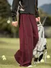Pantalones Casuales de Estilo Americano de Cinco Rayas Bloque de Color, Pantalones Deportivos Sueltos de Pierna Recta para Otoño, Pantalones de Chándal Bordados de Marca de Moda