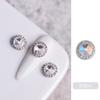 Broca de unha Internet Celebridade Explosiva Diamante Jóias Cor Mágica AB Liga Diamante Luz Luxo Super Flash Gota D'água Broca Quadrada Decoração de Unhas