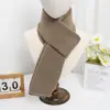 Bufanda de Punto Nuevo Estilo Otoño e Invierno, Hecha a Medida, Color Sólido, Suave y Acogedora, Moderna y Versátil para Parejas, Estilo Coreano Simple, Bufanda Cálida para el Cuello para Estudiantes