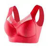 Sutiã de Peça Única com Bojo Fixo Sem Marcas Roupa Íntima Feminina Sexy Seda Gelada Push-up Sem Aro de Aço Costas Bonitas para Meninas Cheinhas Plus Size