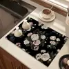 Tapete isolante descartável de lama de diatomáceas tapete macio absorvente tapete de drenagem para mesa de cozinha tampo de mesa de centro tapete de secagem para tigela prato xícara
