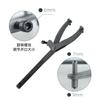 Carrete de correa de scooter, tarjeta de fijación magnética, volante, llave para volante en forma de Y, pinza, herramienta de reparación de motocicletas