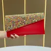 Nuevo Bolso de Mano de Lujo con Pedrería Bolso de Cadena de Cristal Exquisito de Moda Bolso de Noche para Socialité Bolso Cruzado Bolso Sobre