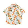 Camisa floral barroca vintage plus size 150kg para homens, camisa de manga curta com folha de bordo para férias na praia havaiana