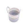 Fábrica de comércio exterior experiência de exportação roupas sujas oito fios cinza Silver Thread cesta de armazenamento portátil dobrável