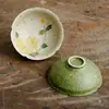 Taza de Té Negra Flint Verde Pavo Real de Fábrica Taza de Té Cerámica Flor de Rosa Taza Maestra Cubo de Juego de Té Kung Fu Taza Individual