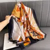 Nova Moda Estilo Primavera e Verão 2025 Lenço Longo de Seda Elegante Lenço Longo de Cetim Lijing para Mãe Leve Versátil para Viagem