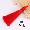 Marcador de Página Pingente de Borla Curta e Grossa de 8cm Nó Chinês Pequeno Sachê de Borla Ornamento Pendurado em Dourado, Vermelho e Multicolor