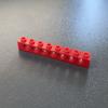 Compatível com peças de bloco de construção de peças de tecnologia doméstica de tijolo de Lego 3702 furo 1x 8 com peças de tijolo de 7 furos de altura