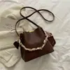 Bolsa de Corrente Estilo Balde Tendência Ins Transversal Grande Capacidade Bolsa Nova Tendência Retro Primavera e Verão 2025