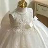 Vestido de primeira festa de aniversário para crianças, estiloso para desfiles, vestido novo para daminha de casamento, vestido de princesa para meninas, vestido de outono para meninas