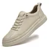 Transfronterizo Otoño Nuevo Zapatos de Piel de Vaca Talla Grande para Hombre Zapatos Pequeños de Cuero Vintage Zapatos Casuales de Suela Suave Moda Zapatos para Hombre de Comercio Exterior