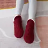 Meias de chão para crianças com forro de fleece meias grossas quentes de inverno outono e inverno meninas bebê antiderrapantes coral fleece meias de interior