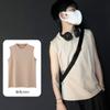 Chaleco de Manga Larga para Ropa Exterior, Camiseta Atractiva, Transpirable Hombros Anchos, Chaleco Base Atractivo para Hombres, Dropshipping