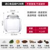 Latas de Té Grandes Gran Capacidad Almacenamiento de Grano Grueso Tarro de Almacenamiento de Cáscara de Citrino Grueso Acrílico Transparente Octogonal a Prueba de Humedad