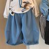 2025 Camisas Polo para Meninas Conjunto de Moletom para Meninos Macacão de Bebê Outono Desenho Animado Casual Estampado Manga Longa Calças Harem de Perna Larga