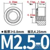 Fabricante porcas de travamento serrilhadas de aço carbono/aço inoxidável S/CLS-M2M3M4M5M6M8, porcas de pressão galvanizadas de ferro