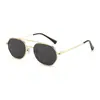 Gafas de Sol Ovaladas de Moda Europea y Americana Transfronterizas Gafas de Sol Metálicas Retro Gafas de Sol de Alta Gama para Mujer para Conducir
