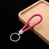 Llavero de Cordón de Cuero Trenzado Lanyard para Llaves de Cuero Accesorio Colgante de Coche de Alta Gama Regalo Pequeño para Actividades Al por Mayor en Stock