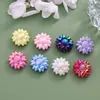 Acessórios de girassol em acrílico com banho iridescente, flores tridimensionais, materiais para joias com miçangas para brincos e acessórios de cabelo DIY feitos à mão