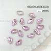 Colorido Ax Celebridade da Internet Macaquinho Colorido Formato Diamante Fundo Pontiagudo Rosa Gelo Branco K9 Diamante Acessórios de Nail Art Atacado