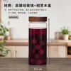 Pote de vidro de grau alimentício para chá para pousadas e salões de chá, pote hermético para chá floral e açúcar, garrafa doméstica para armazenamento de lanches e grãos
