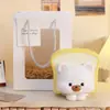Urso de Creme Fofo Porta-canetas de Mesa para Escritório Decoração Criativa para Casa Estação de Descompressão e Cura Decoração Presente