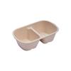 Caja de Almuerzo Rectangular Desechable Biodegradable de Pulpa de Papel para Comidas Ligeras y Para Llevar, Caja de Empaque para Ensaladas de 700-850ml