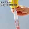 Cepillo para Tazas con Esponja de Mango Largo y Cabezal Reemplazable, Artefacto para Limpiar Tazas, Cepillo Limpiador para Biberones y Termos, Cepillo Doméstico sin Rincones Muertos