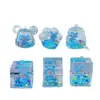 Ladrillo Cuadrado Relleno de Aceite Acrílico Bubble Mart Muñeco Flash Llavero de Arena Movediza Adornos Colgante Accesorios Fabricante Mayorista