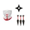 Protectores de Cabello Ninja Correa para el Cabello de Cosplay Máscara con Capucha Hibo de Kakashi