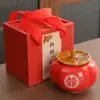 Bote de Té de Cerámica de Caqui, Bote de Que Todo Salga Bien, Bote para Dulces de Boda, Venta al por Mayor de Pequeños Regalos de Boda