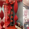 Layout de Quarto de Casamento Papel Plissado Palavra Feliz Decoração de Chão Decoração de Parede de Fundo da Sala de Estar Conjunto de Arte Latte com Palavra Feliz Suprimentos para Casamento