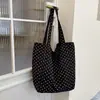 2026 Nueva Moda Casual Bolso Tote para el Trabajo Gran Capacidad Lienzo Personalidad Estudiante Bolso de Hombro Único Bolso de Compras de Doble Cara