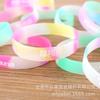 P10 Fábrica de Exportación Slogan Personalizado Luminoso Pvc Caucho Suave Personalizado Pulsera de Fiesta Fluorescente