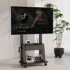 Soporte de TV Móvil Amazon con Cajón Ganchos Soporte de Pared para TV Ángulo de Inclinación Ajustable 32-65 Pulgadas
