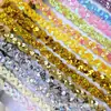 Ventas Directas de Fábrica En Stock Cinta de Encaje con Lentejuelas de Color Forma de S Bordeador Estilo Étnico Accesorios para Bordes de Faldas de Baile