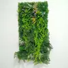 Parede de plantas artificiais, parede de grama, divisória de flores artificiais de plástico, fundo de cerca com flores artificiais e plantas verdes para decoração de shopping